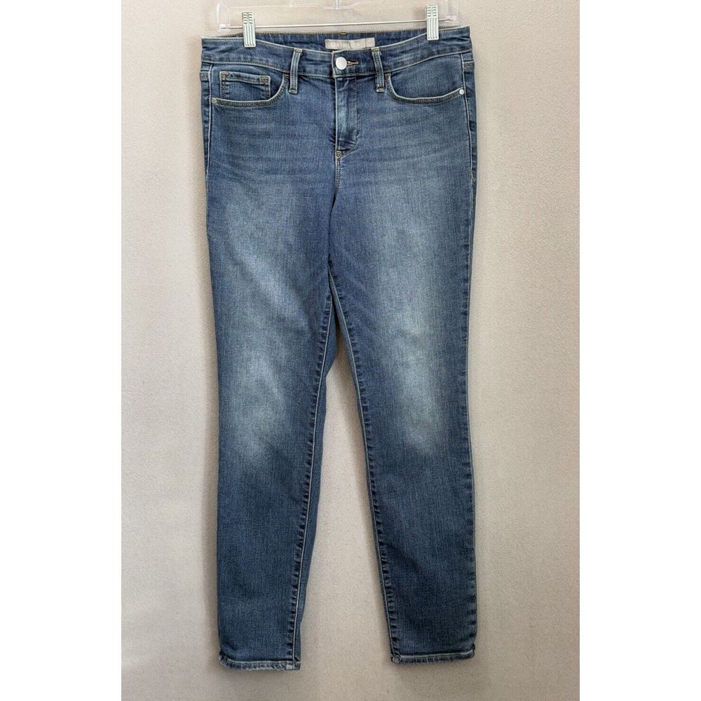 Athleta Jeans Women's Size 8 Blue Stretch Slim Fits 30x29 Mid-Rise Stretch Denim